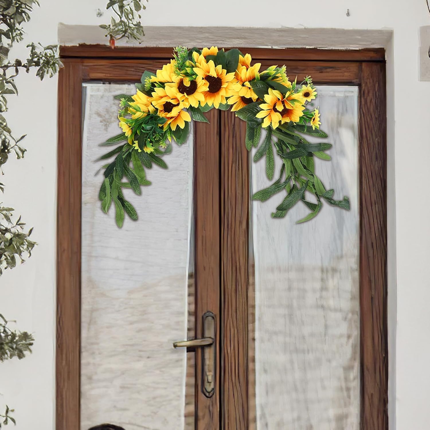 Artificial Sunflower Swag for Wedding Backdrop and Home Decor