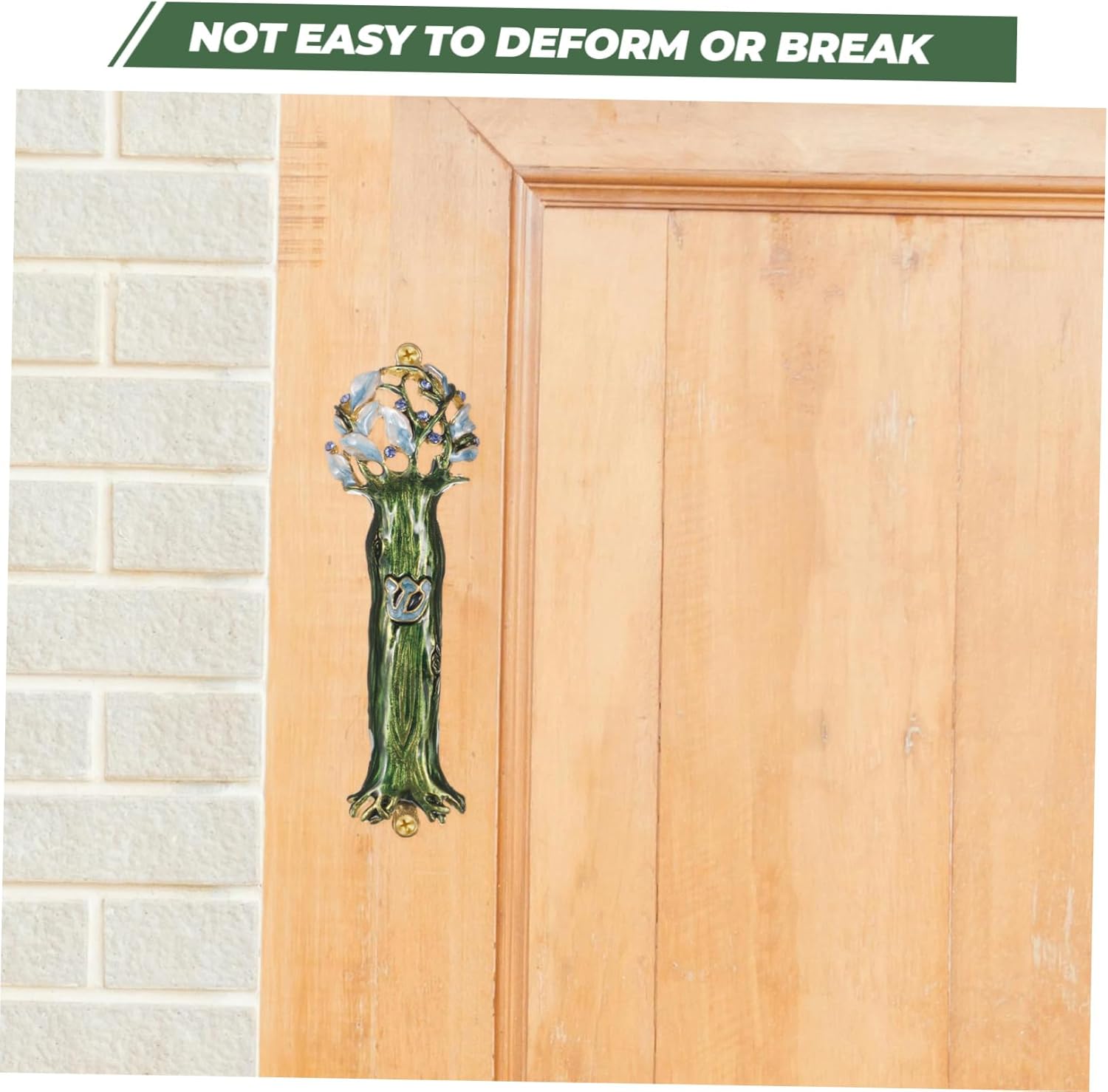 IMIKEYA Retro Alloy Door Ornament with Blessing