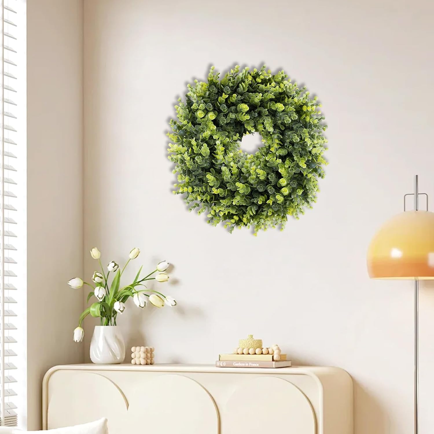 Boxwoods Door Wreath 16-18 inches All Season Decor