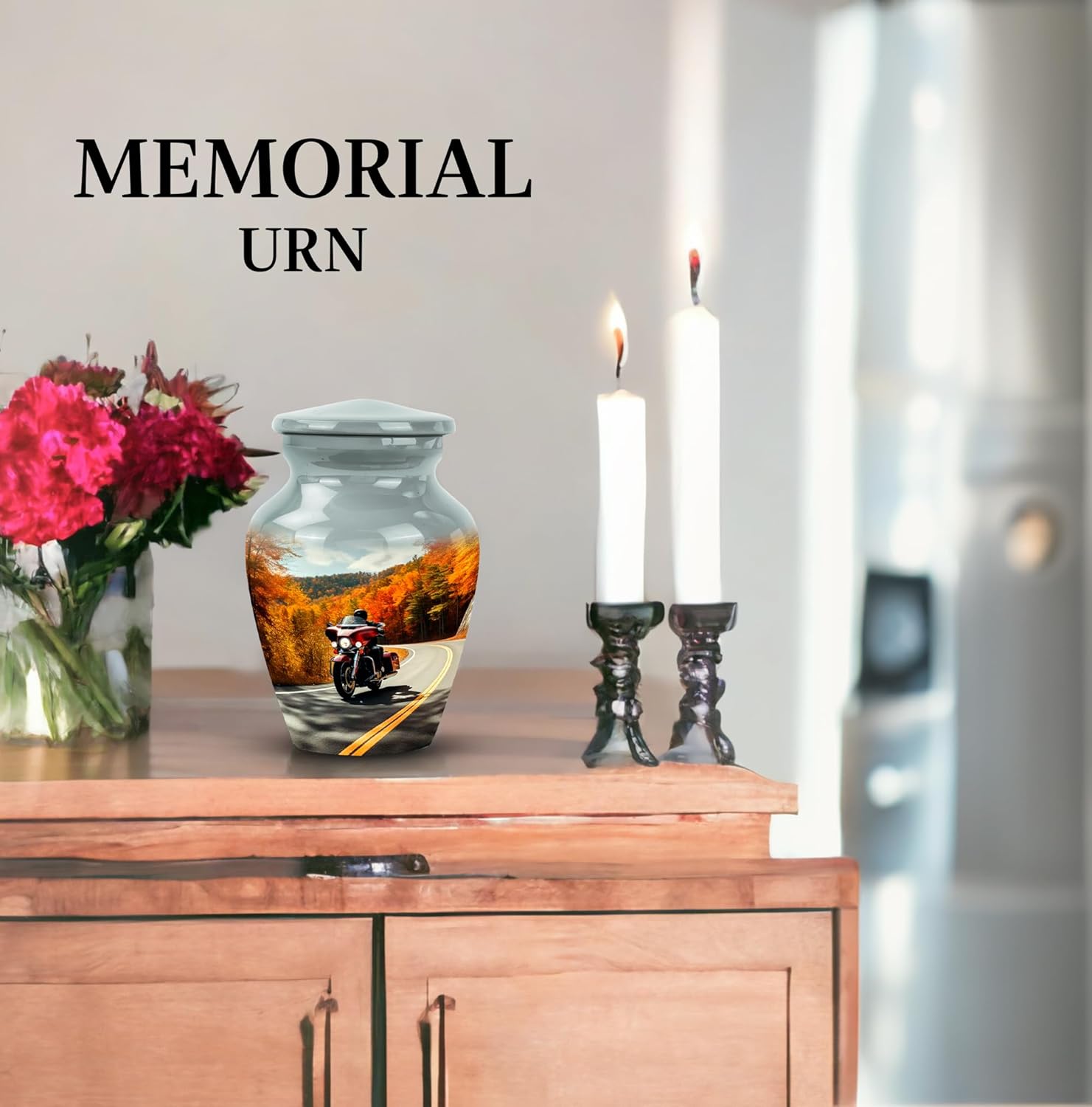 Karyliz Motorcycle Urn - 3 Inch Small Cremation Keepsake