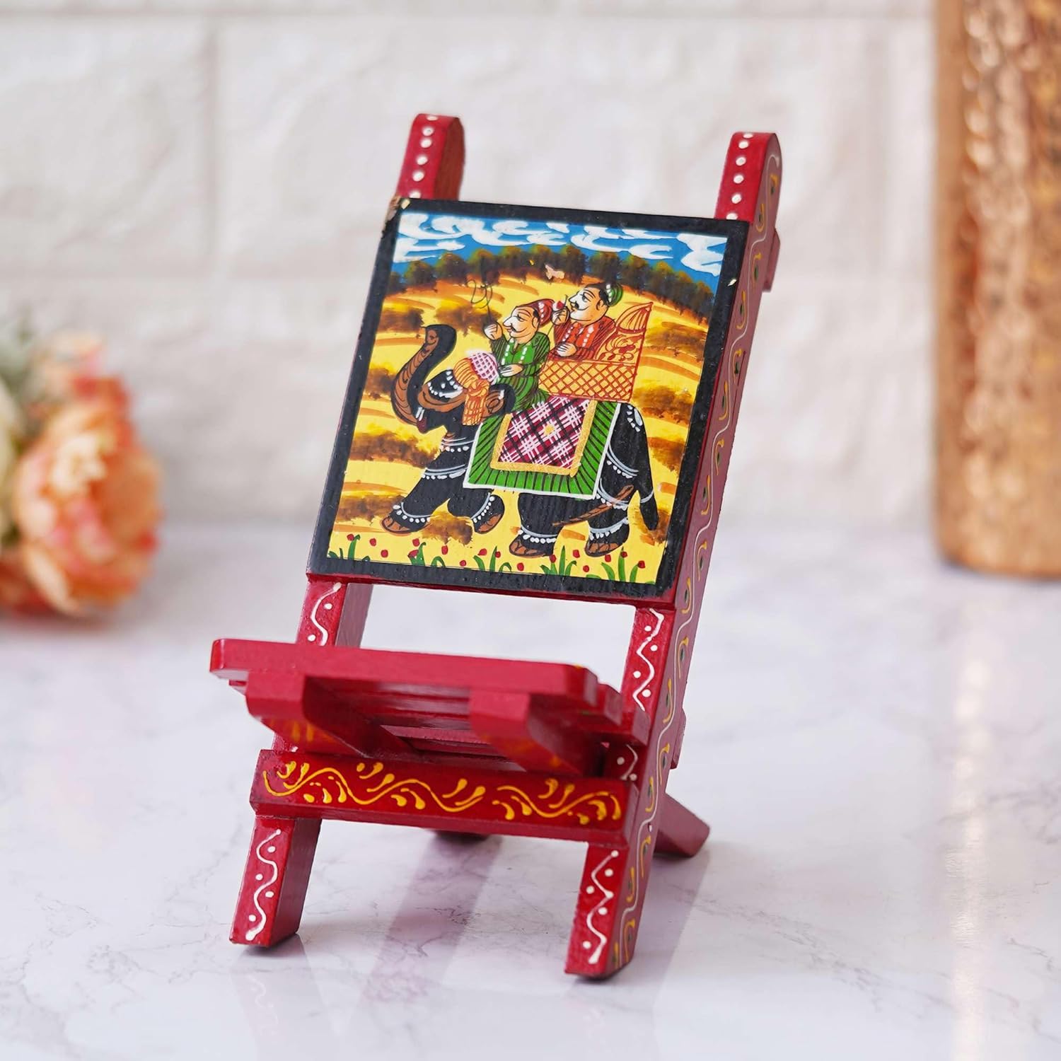 Anna Craft Handcrafted Wooden Mobile Stand Chair