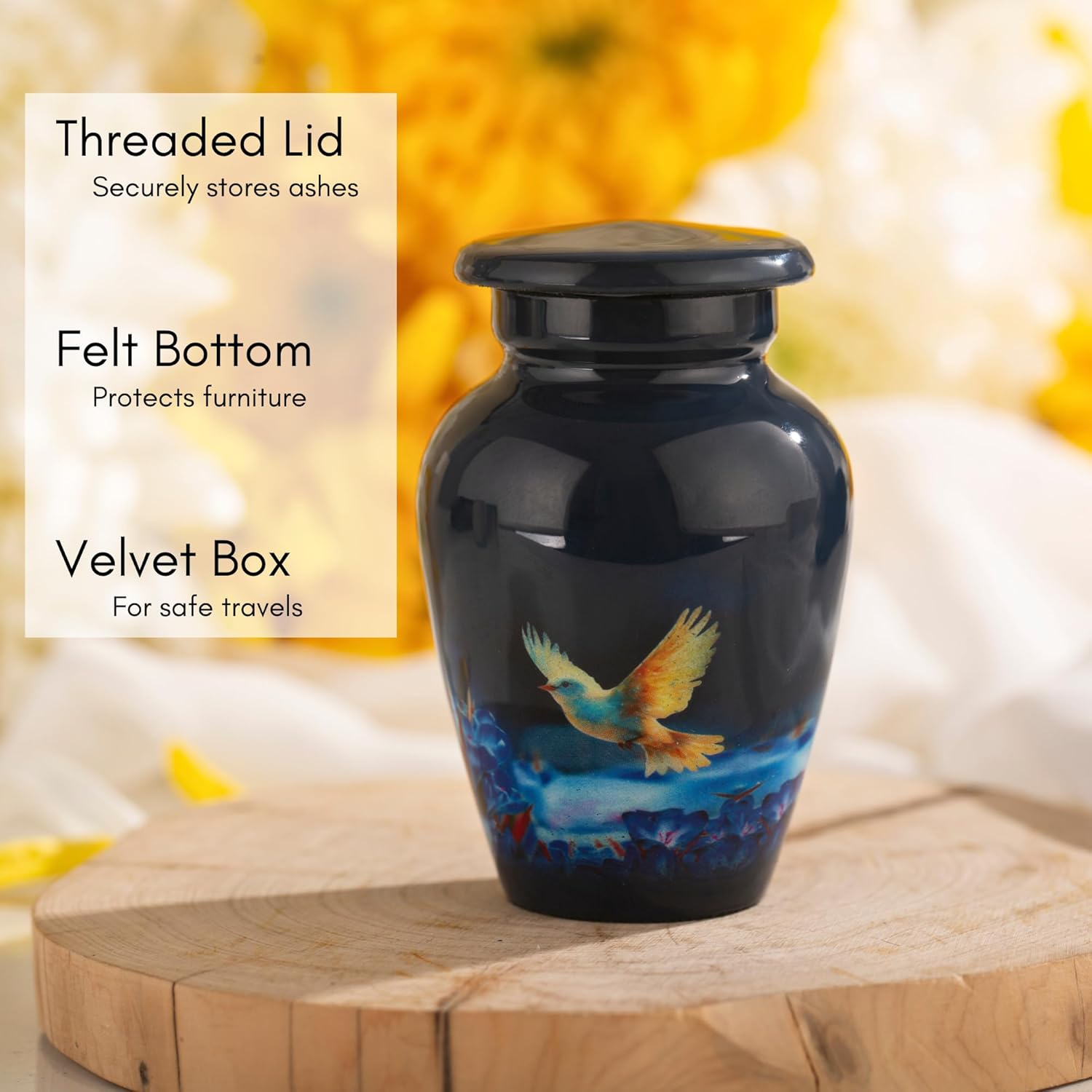 Small Keepsake Cremation Urns for Ashes - Beautiful Mini Memorial Urn 1