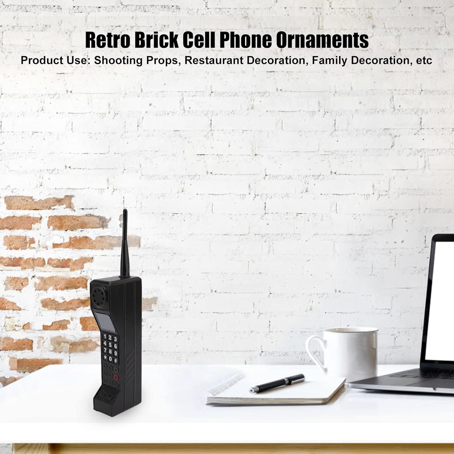 Retro Brick Cell Phone Prop for Halloween Decor