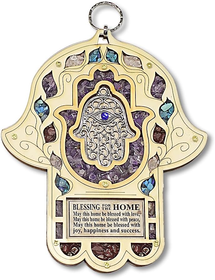 My Daily Styles Wooden Hamsa Wall Decor - 8 Inch