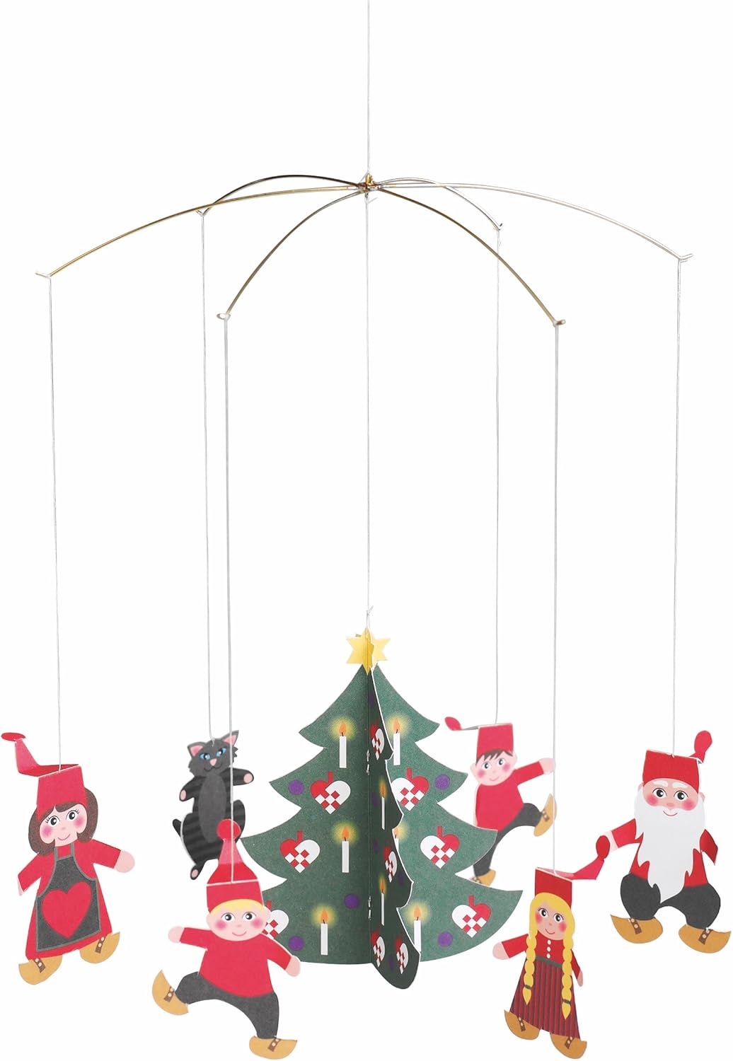 Pixy Family Hanging Mobile - 11 Inches Handmade in Denmark