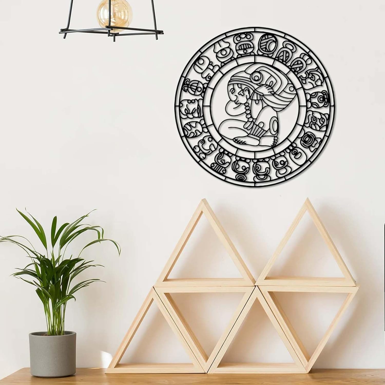 Mayan Aztec Calendar Metal Wall Decor 35x35