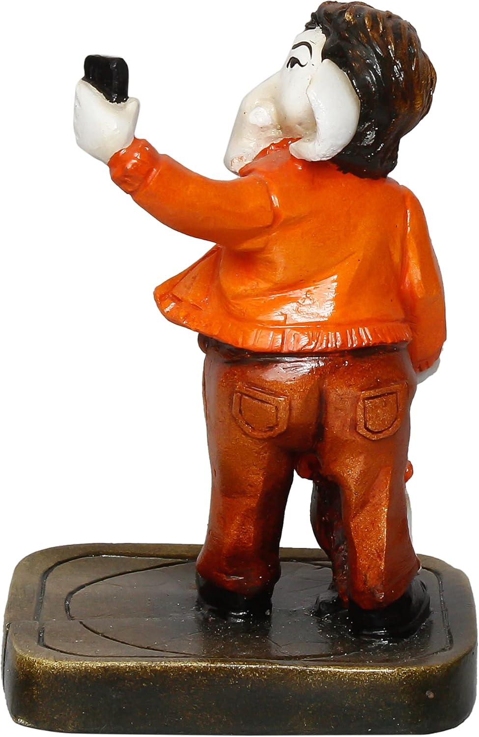 Handcrafted Polyresin Lord Ganesha Selfie Statue Decor