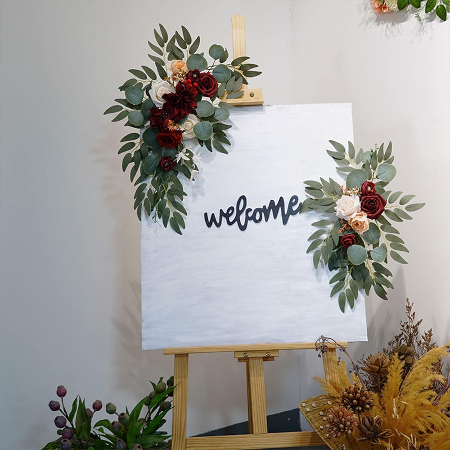 Wedding Arch Flowers Rustic Artificial Floral Swag