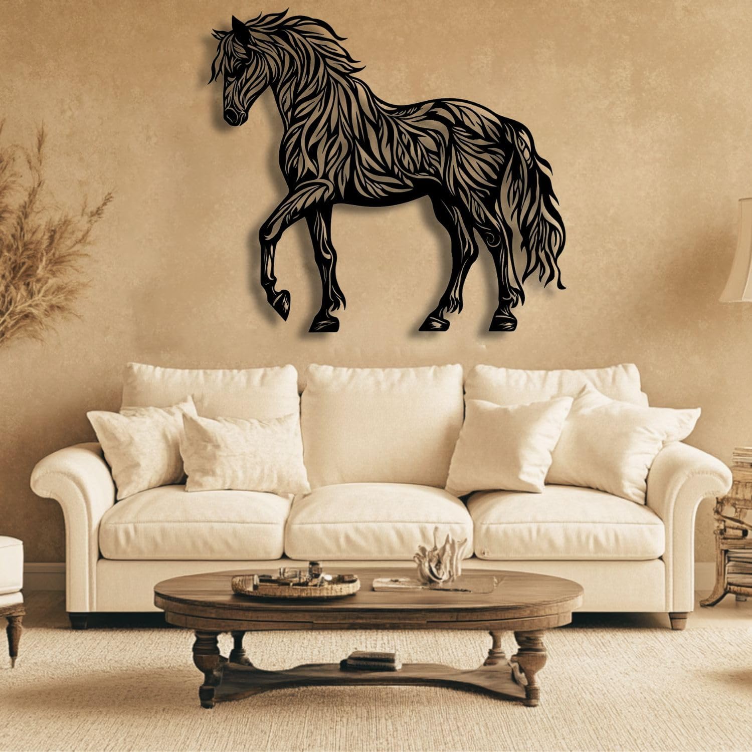 Flewfar Horse Wall Art Modern Metal Decor Steed