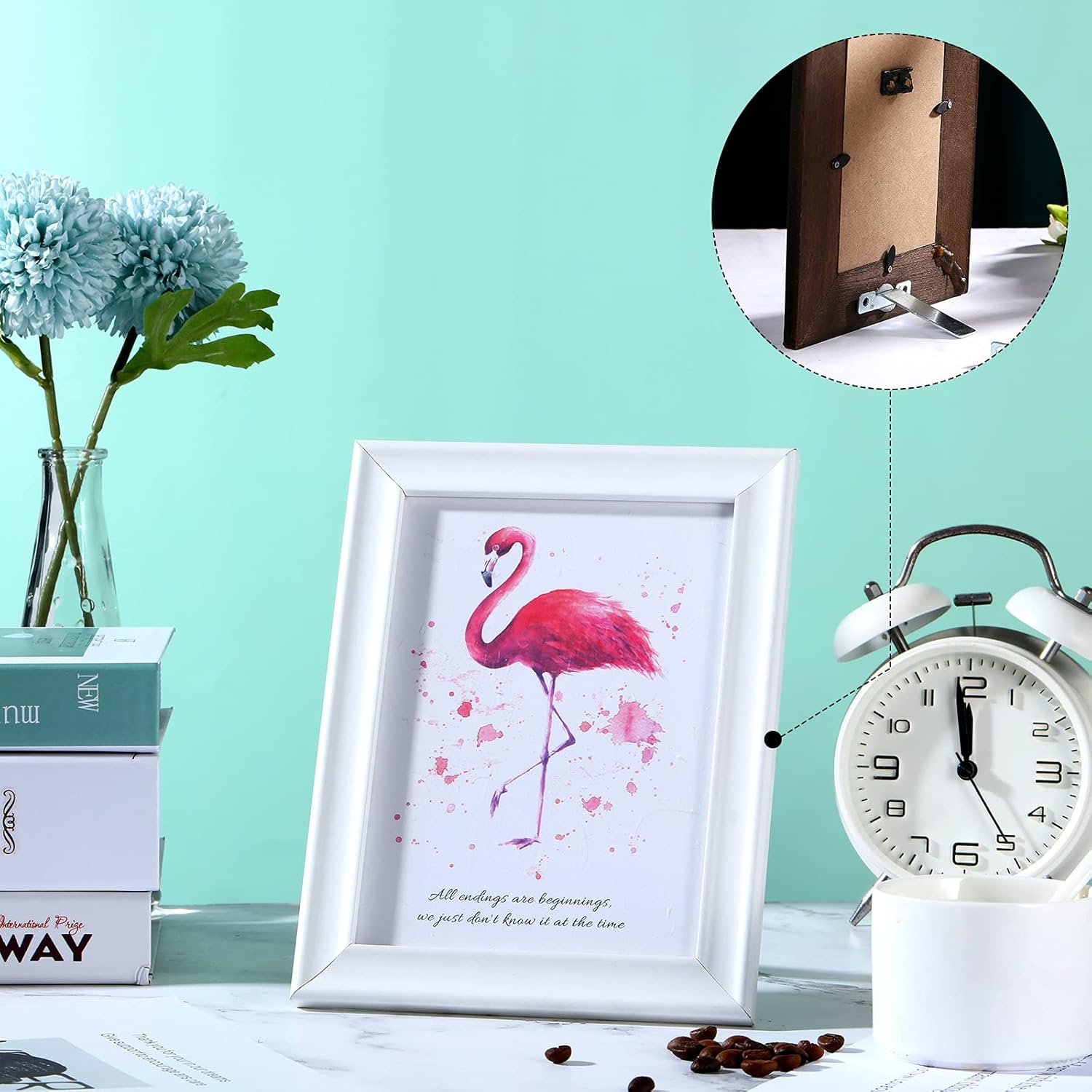 4 Piece Iron Easel Stand Set with Screws and Screwdriver