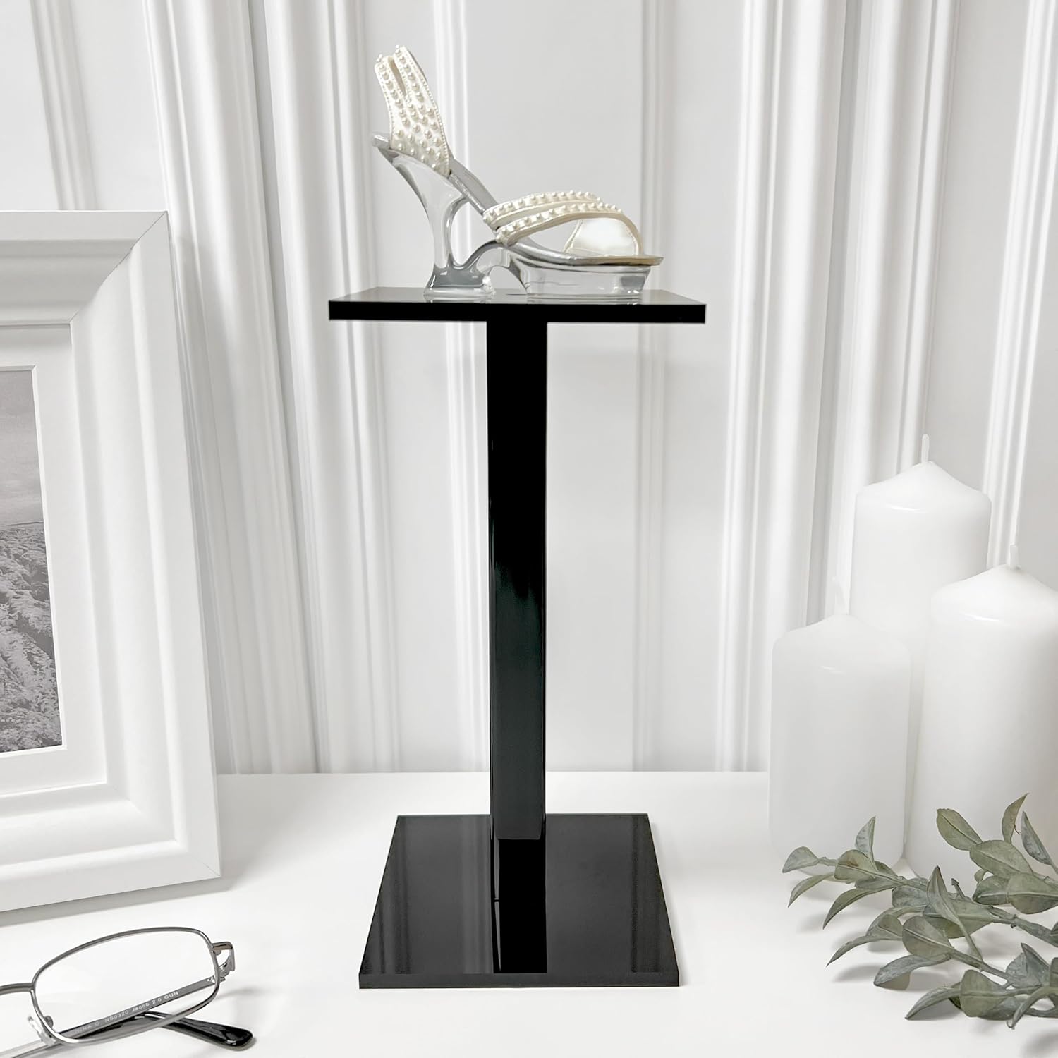 Plymor Clear Acrylic Square Riser Display Stand