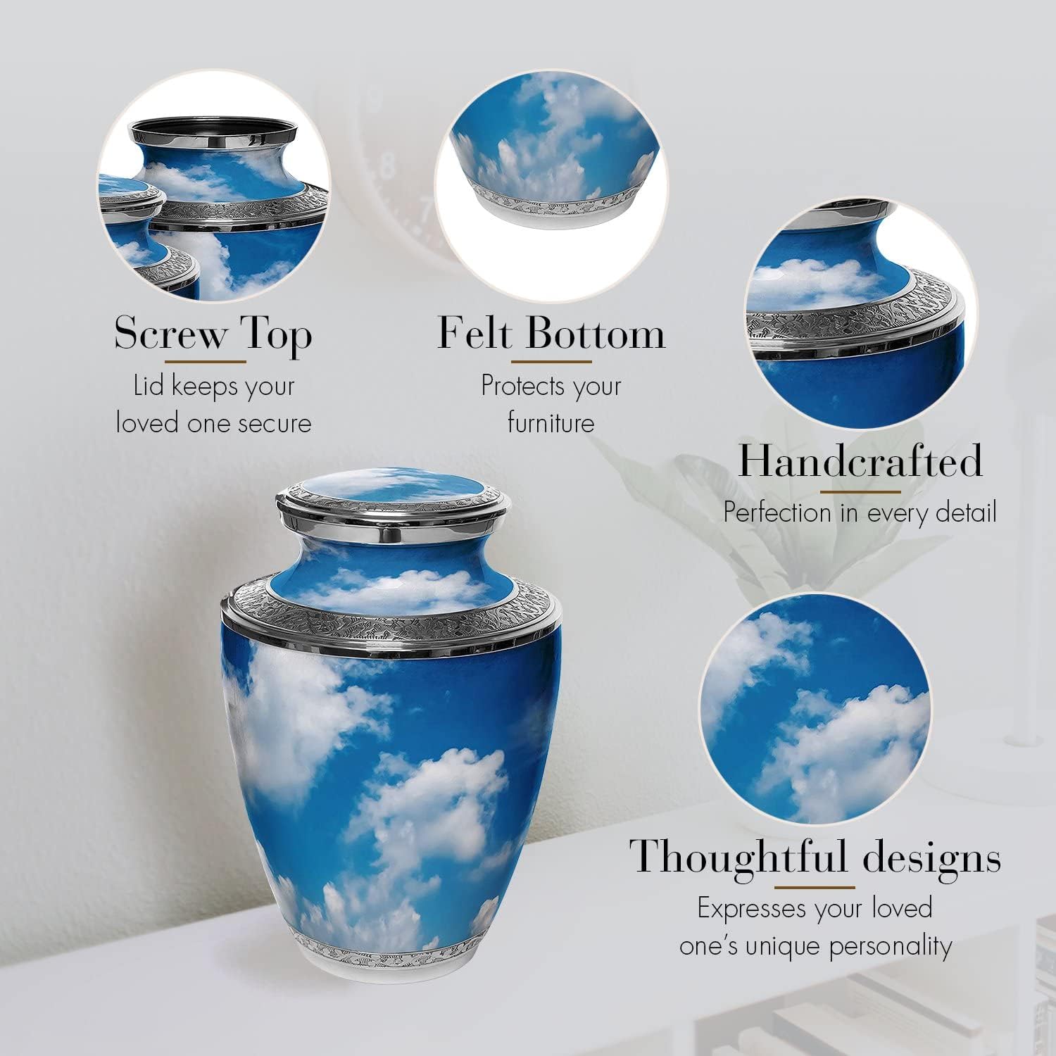 Prime Preferred Choice Heavenly Clouds Cremation Urn for Men