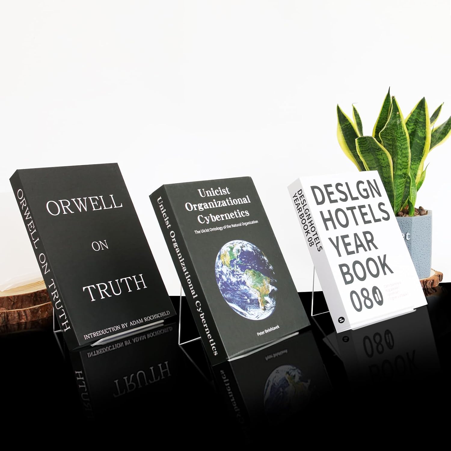 Trophable Acrylic Book Stand - 4x5 Inch Clear Easel