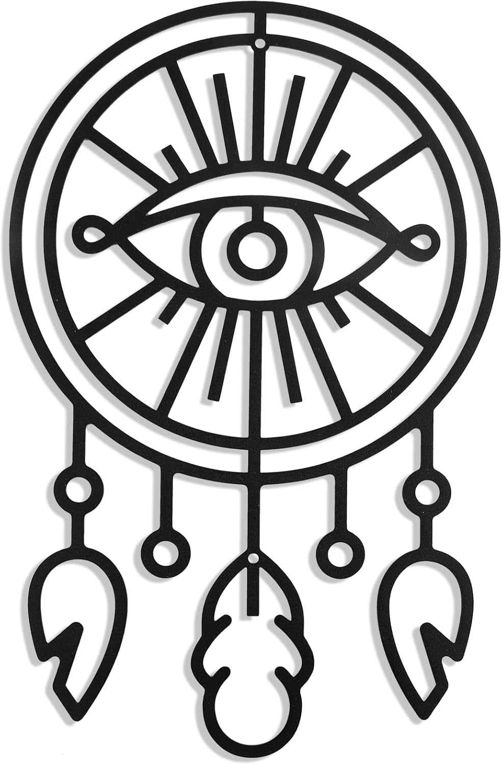 GouZaak Black Dream Catchers Metal Wall Art