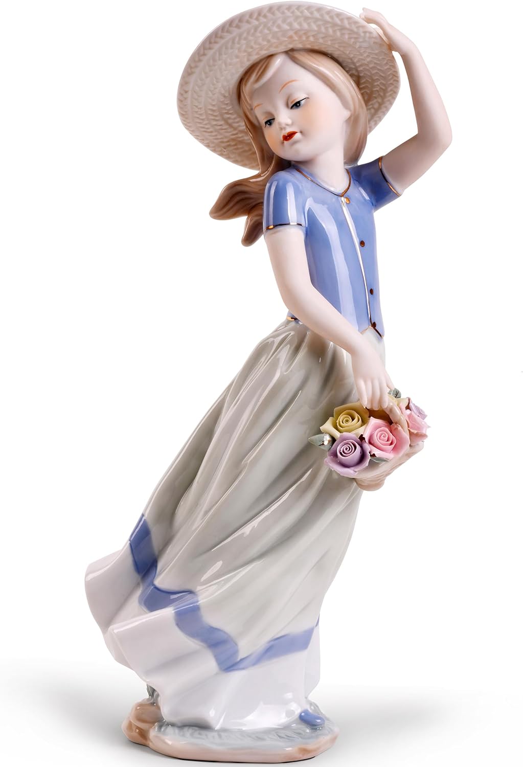 MTME Porcelain Figurine Back with Wishes Home Decor