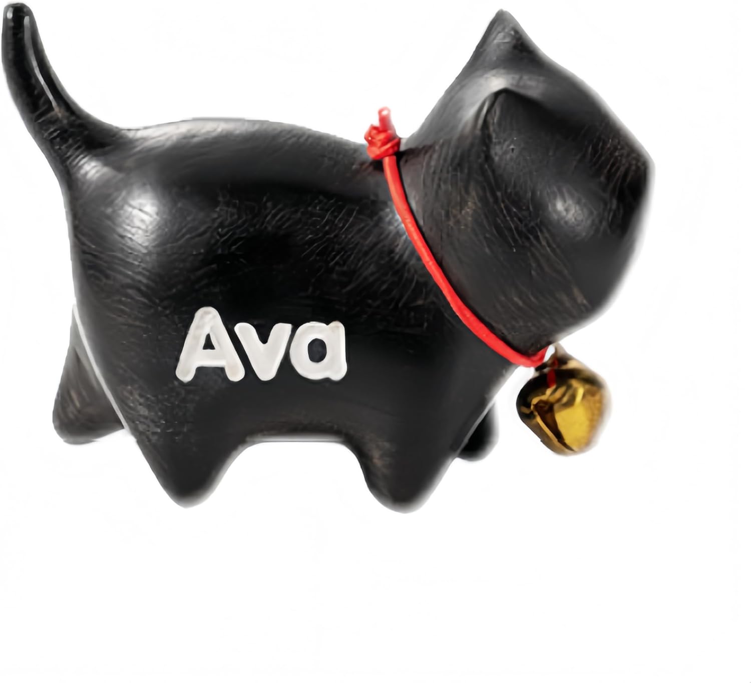Custom Small Cute Cat Wooden Sculpture Handmade Decor