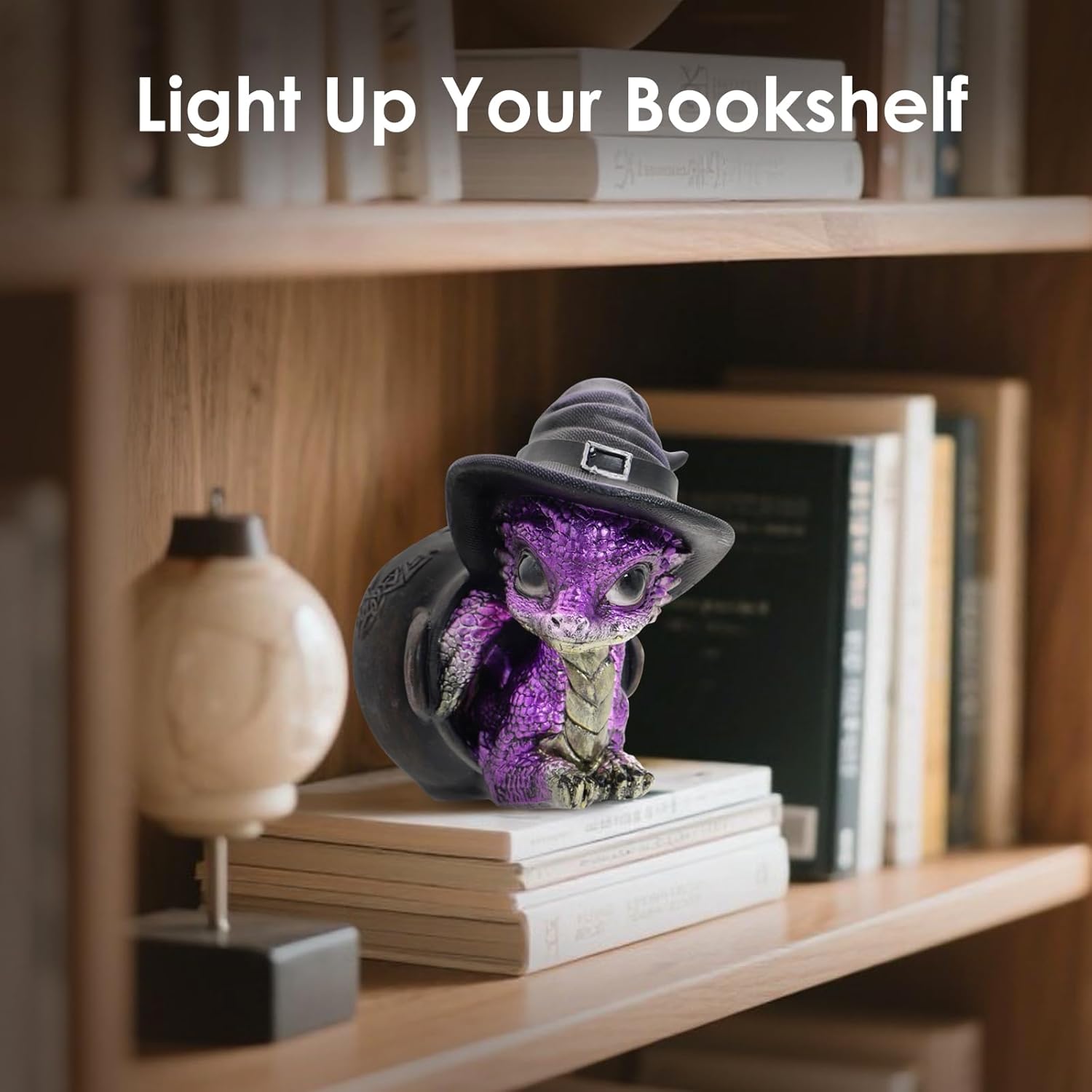 Mini Purple Dragon Figurine - Fantasy Decor Statue