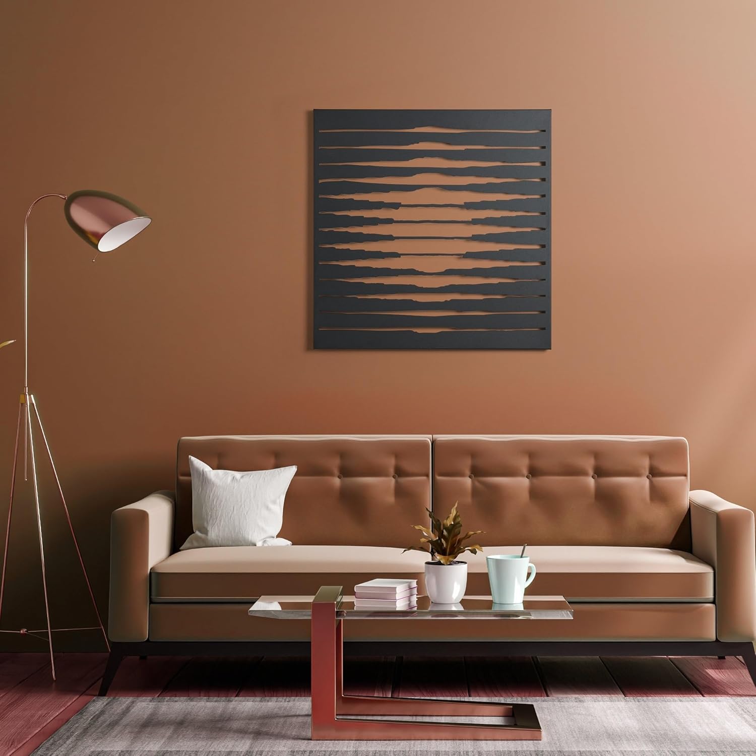 NEODECO Sun Lights Metal Wall Art for Home Decor