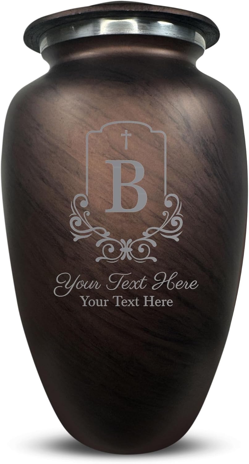 Custom Large Cremation Urn - Personalized with Name and Headstone Shape