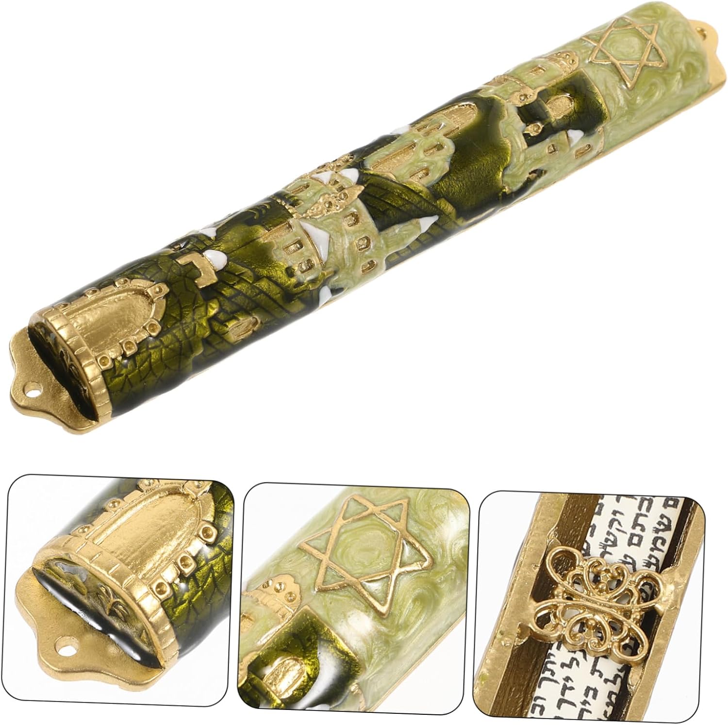 PRETYZOOM Hanukkah Door Decor Mezuzah Blessing Scroll Cover