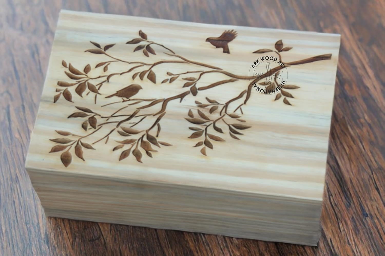 Leaf Tree Bird Cremation Urn for Human Ashes Large
