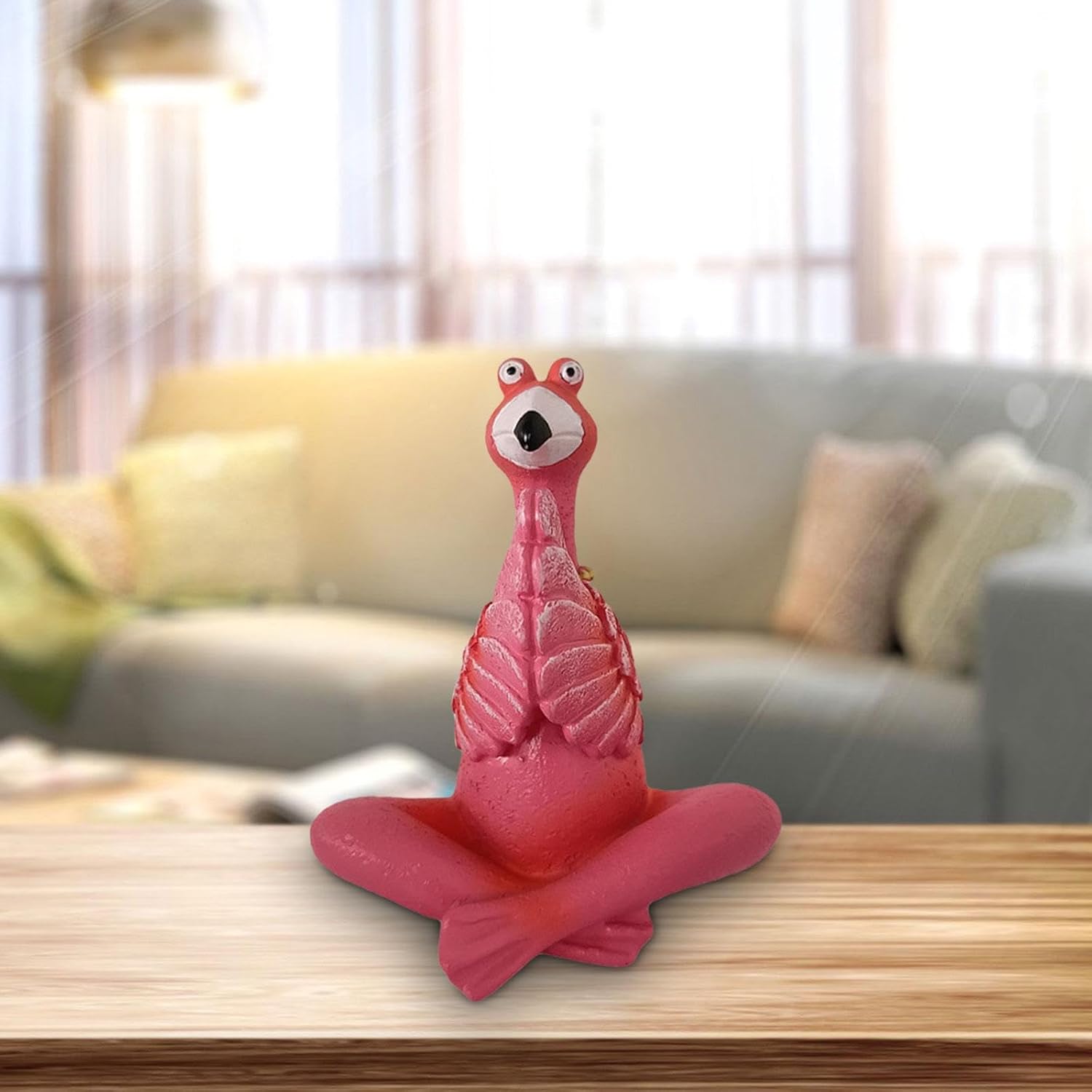 Fenteer Flamingo Figurine Decorative Garden Statue