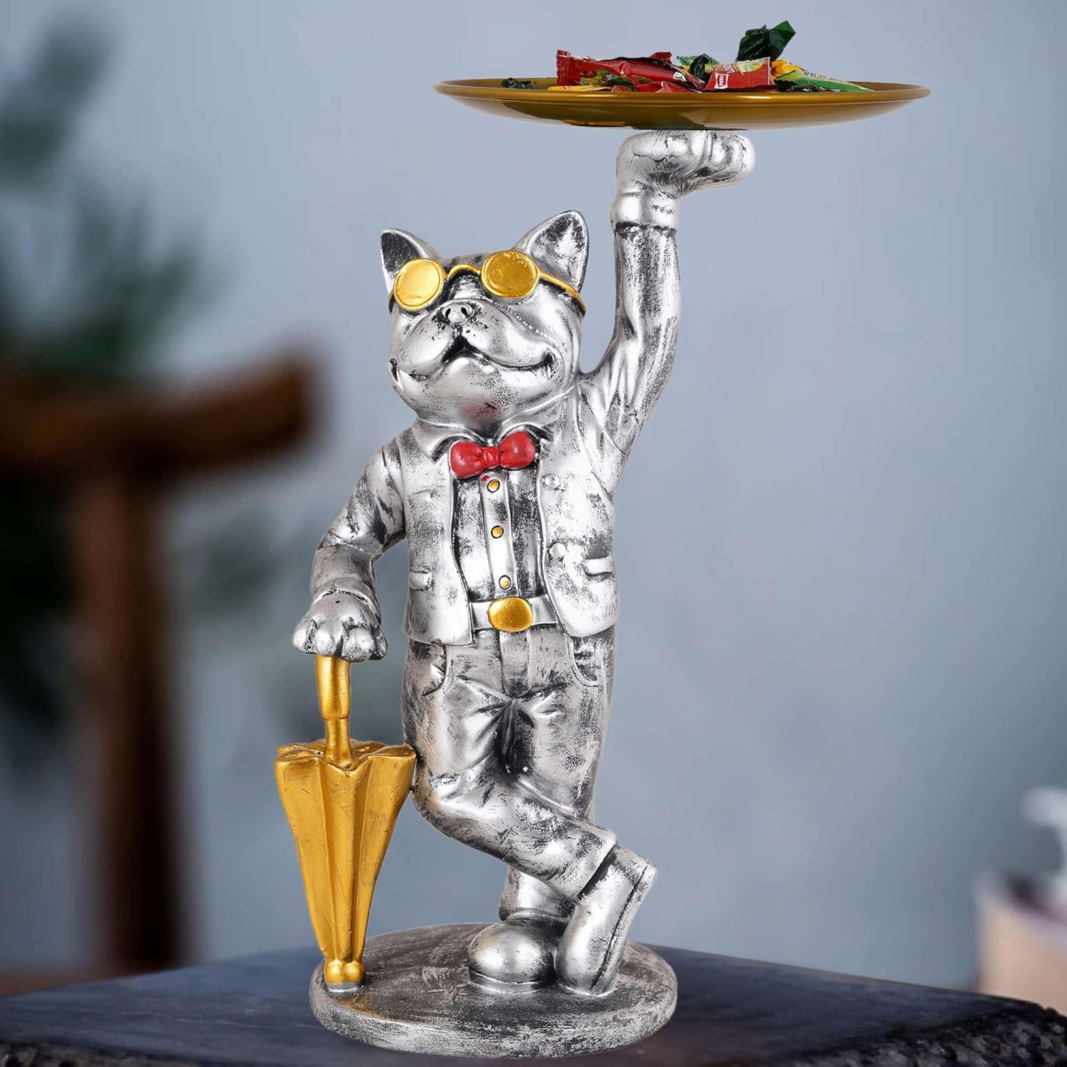Cute Cool Dog Sculpture for Home Office Decor