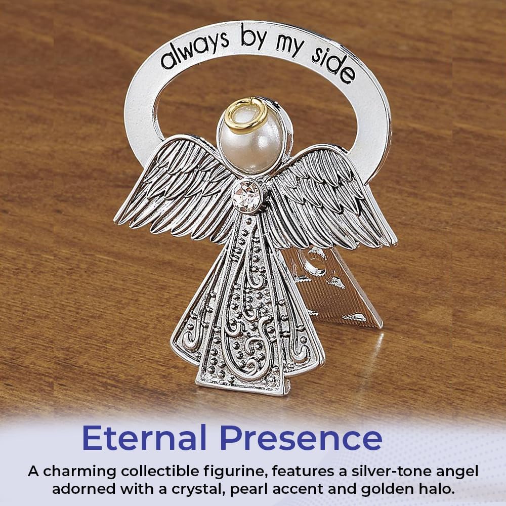 Bedside Angel Collectible Figurine with Crystal and Pearl