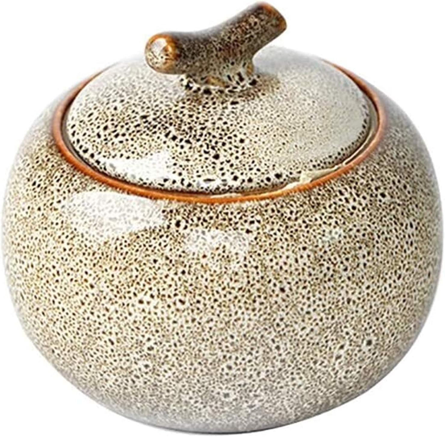 Elegant Gray Ceramic Urn for Ashes - 11Cm x 12Cm