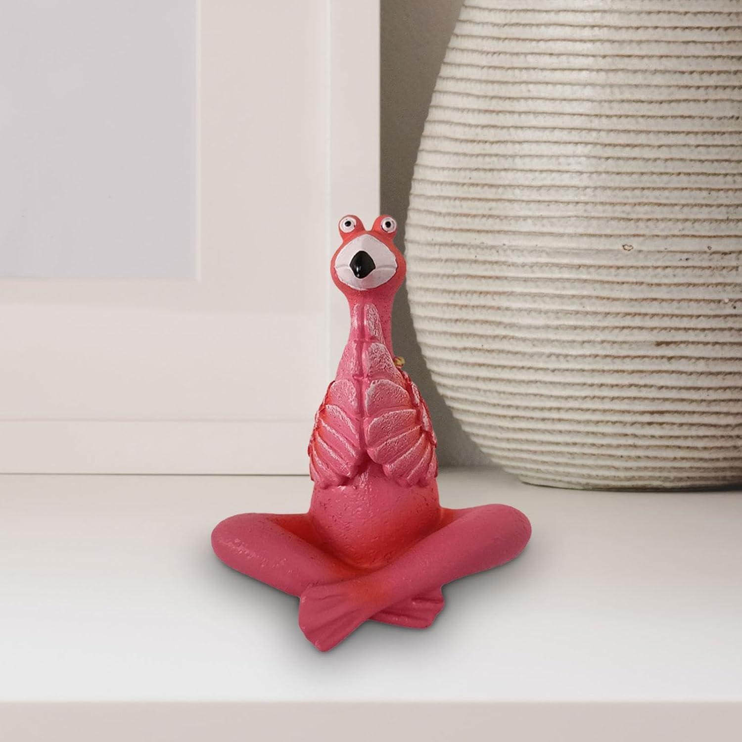 Fenteer Flamingo Figurine Decorative Garden Statue