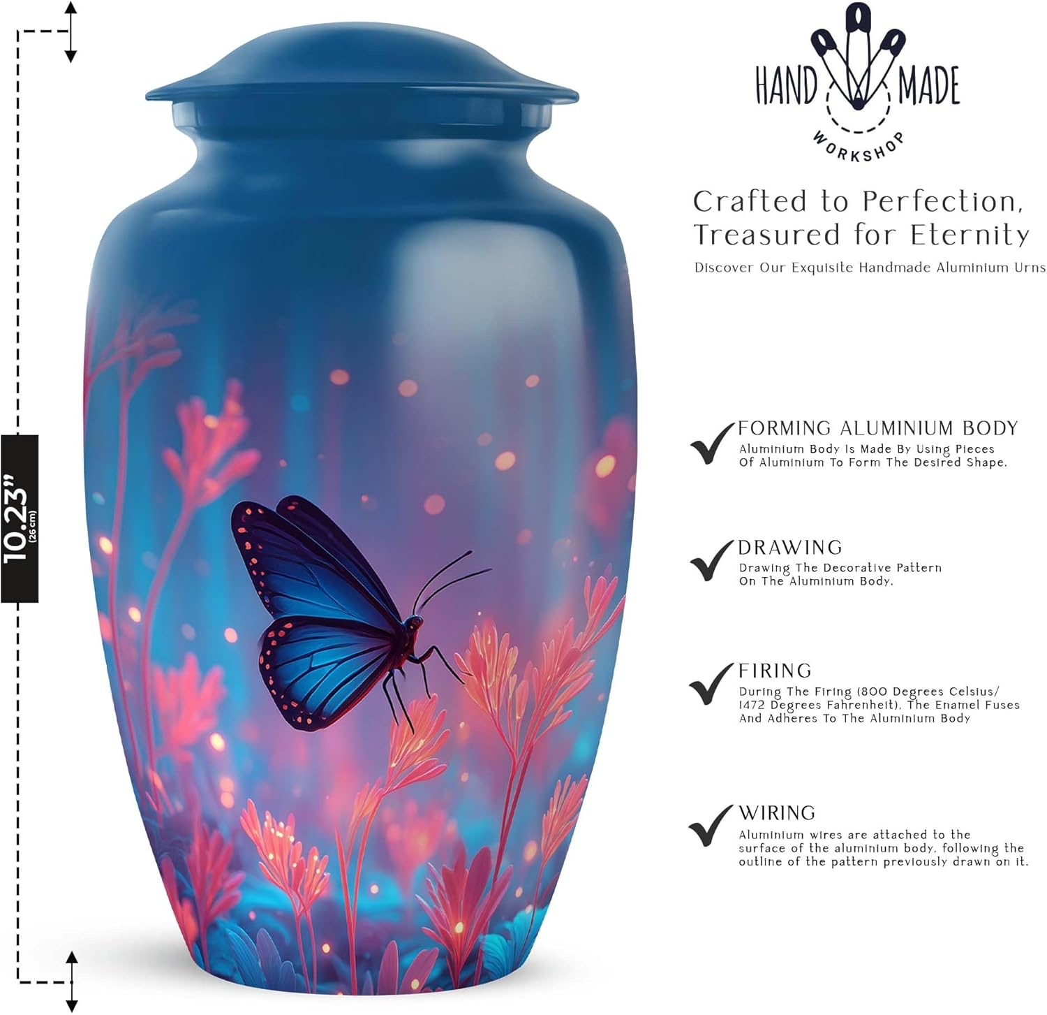 Butterfly Urn for Ashes Adult Male