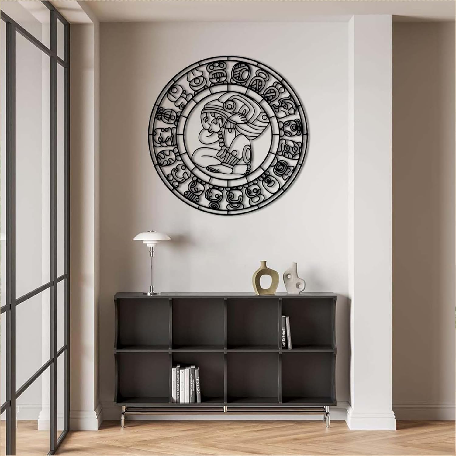 Mayan Aztec Calendar Metal Wall Decor 35x35