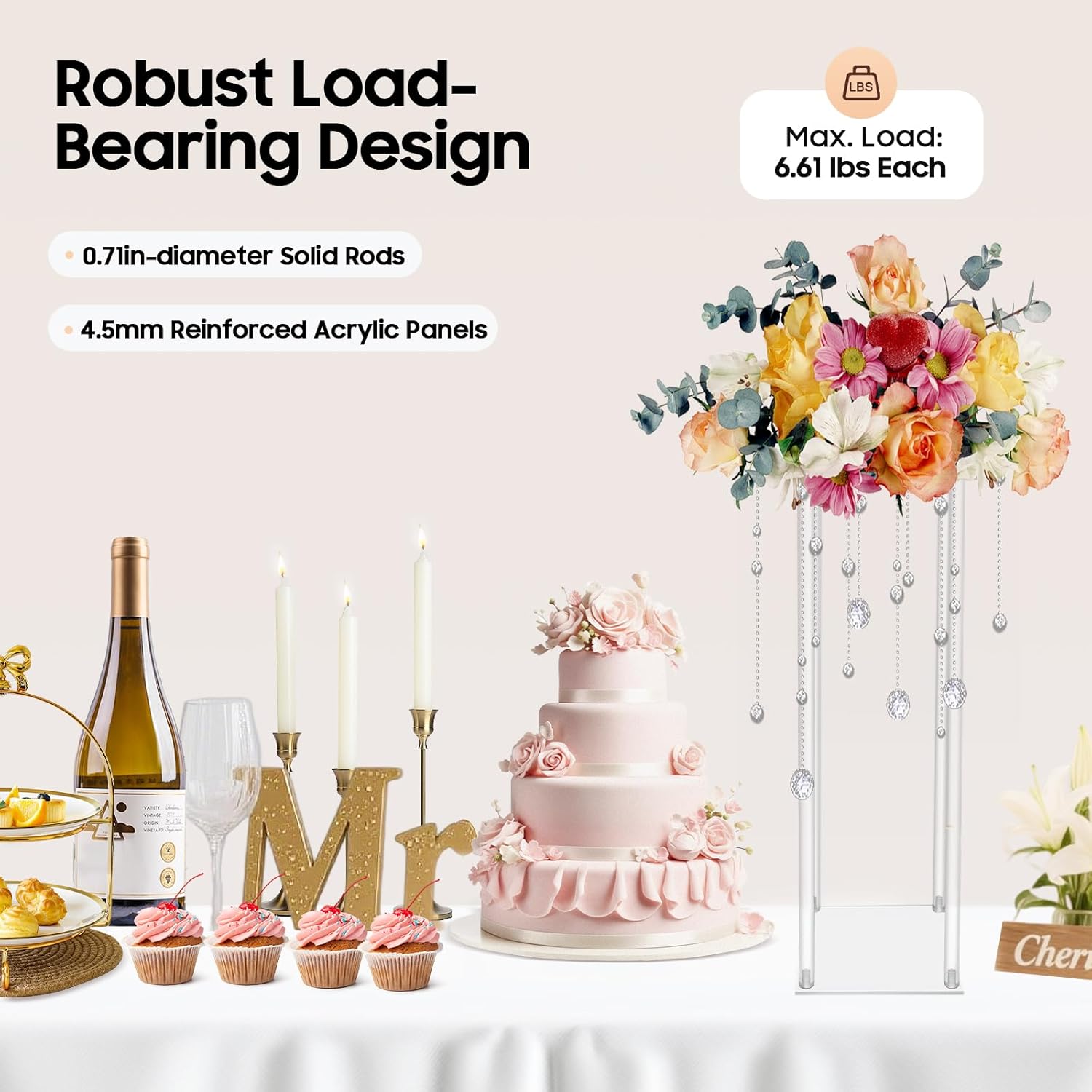 10PCS 236 Inch High Wedding Flower Stand