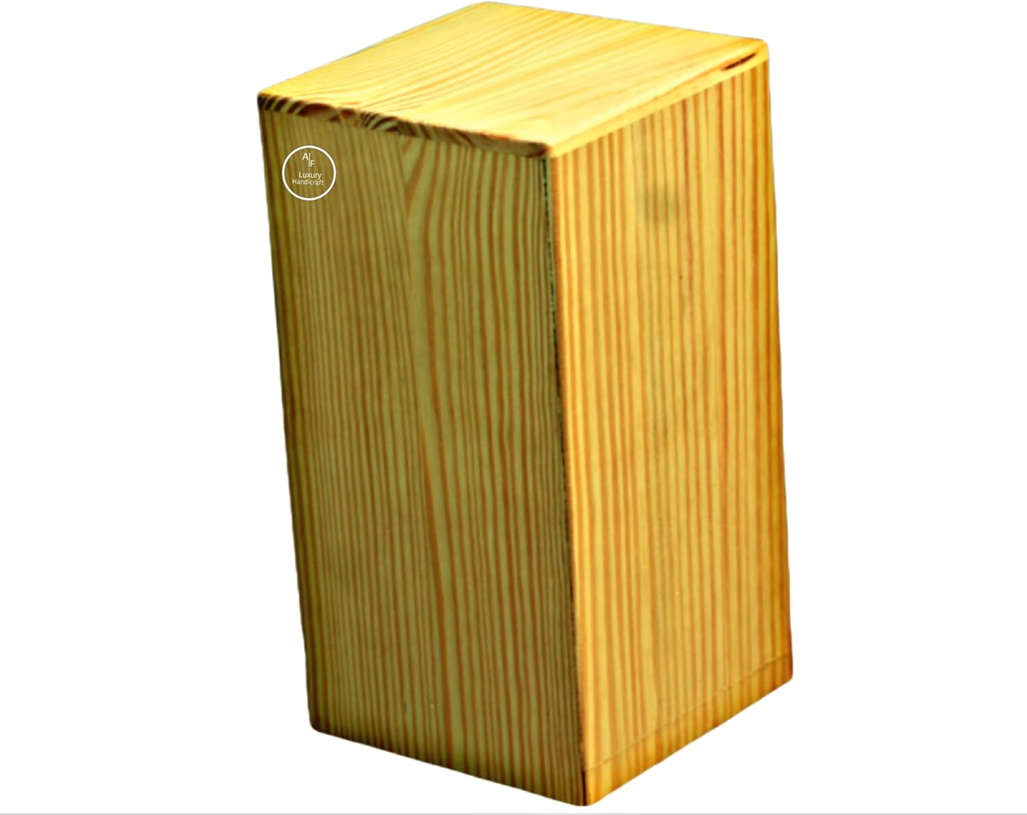 Palm Tree Urn Handmade Natural Wood 220 Cubic Inches