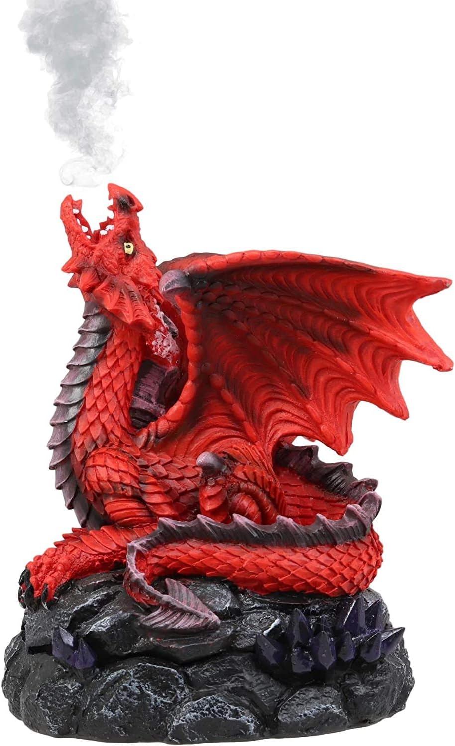 Ebros Gift Stryker Red Dragon Incense Burner Figurine 625 Inch