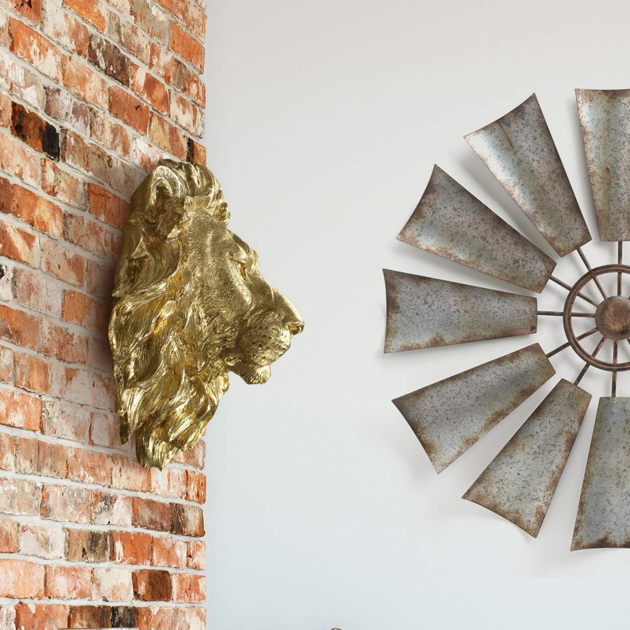 Wallcharmers Gold Lion Wall Sculpture