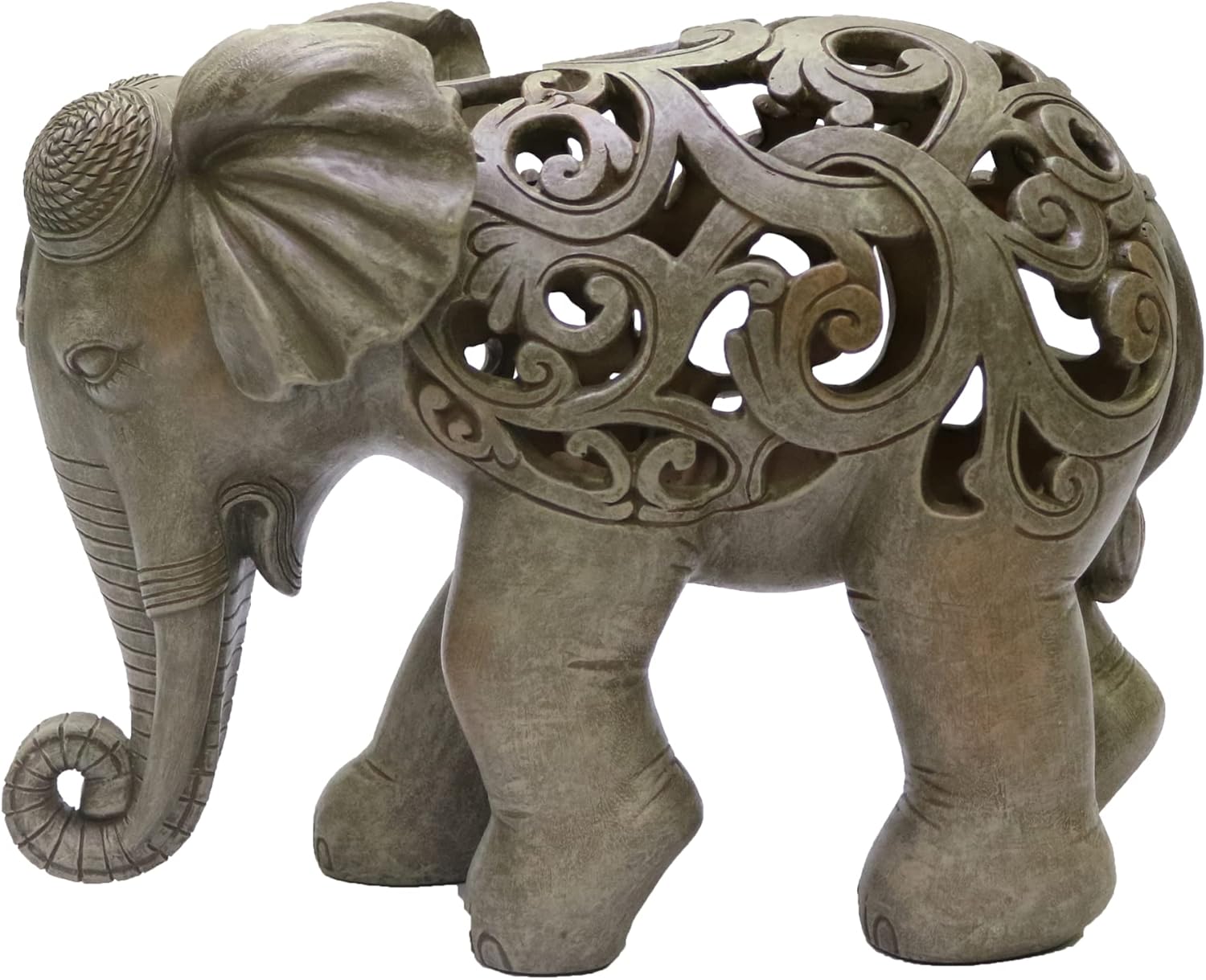Natures Mark 8 Inch Elephant Decor Resin Statue