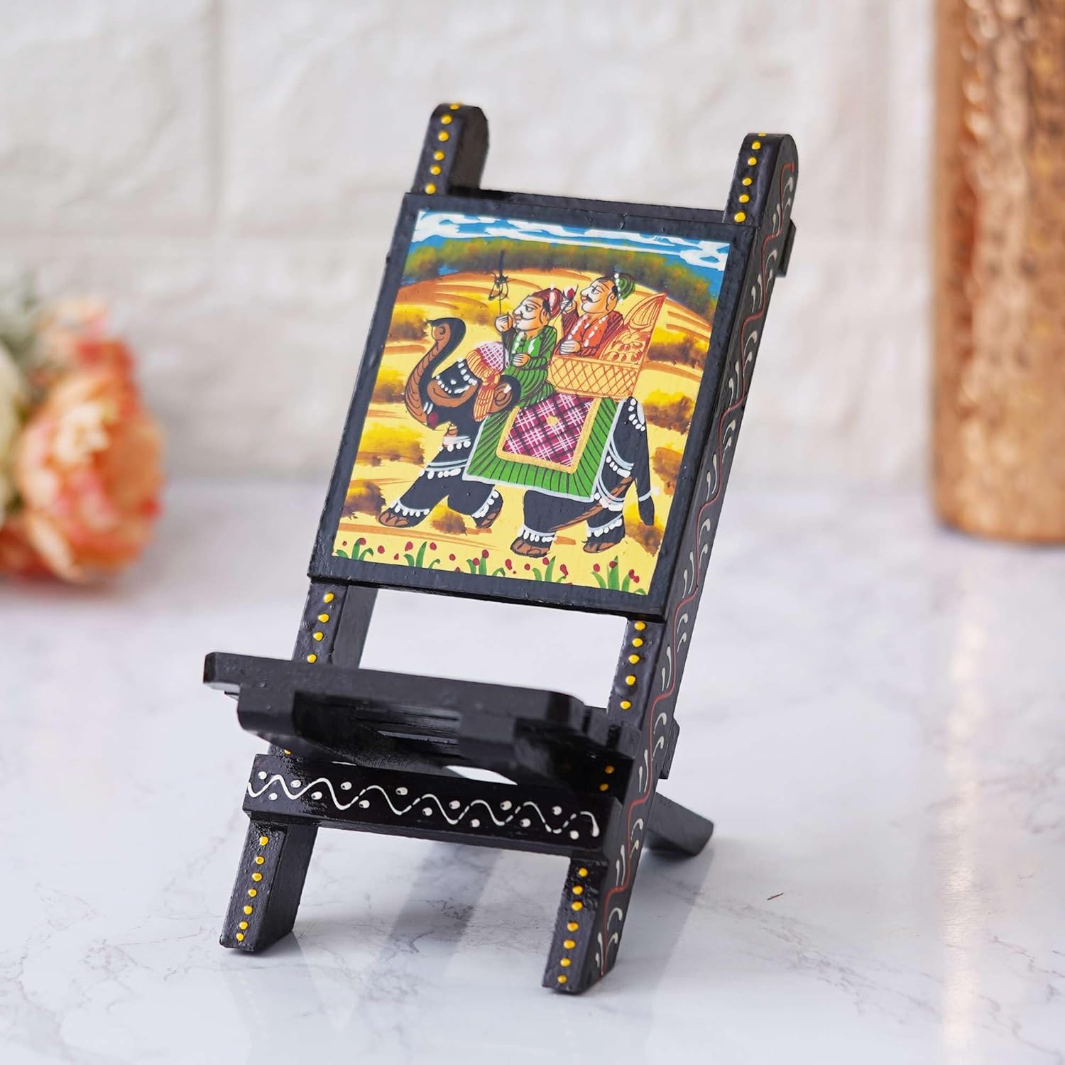 Anna Craft Handcrafted Wooden Mobile Stand Chair