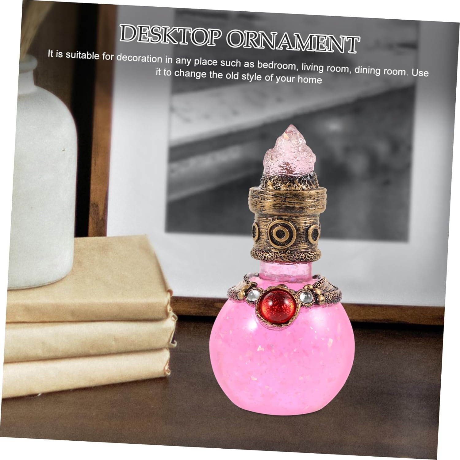 Resin Mermaid Perfume Bottle Decor Figurine
