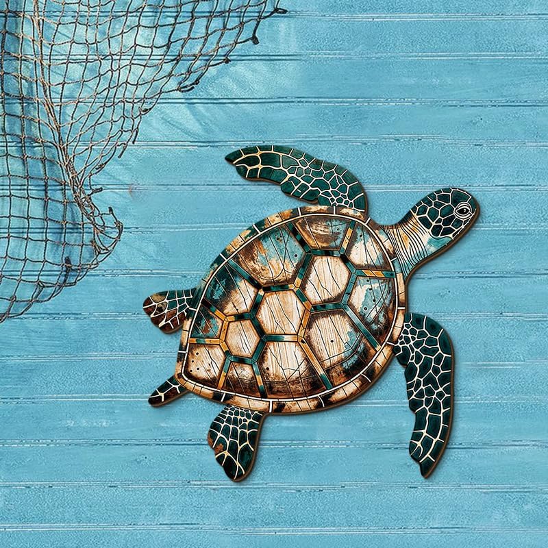 GENHAOTHREE Coastal Sea Turtle Dolphin Wall Decor Set