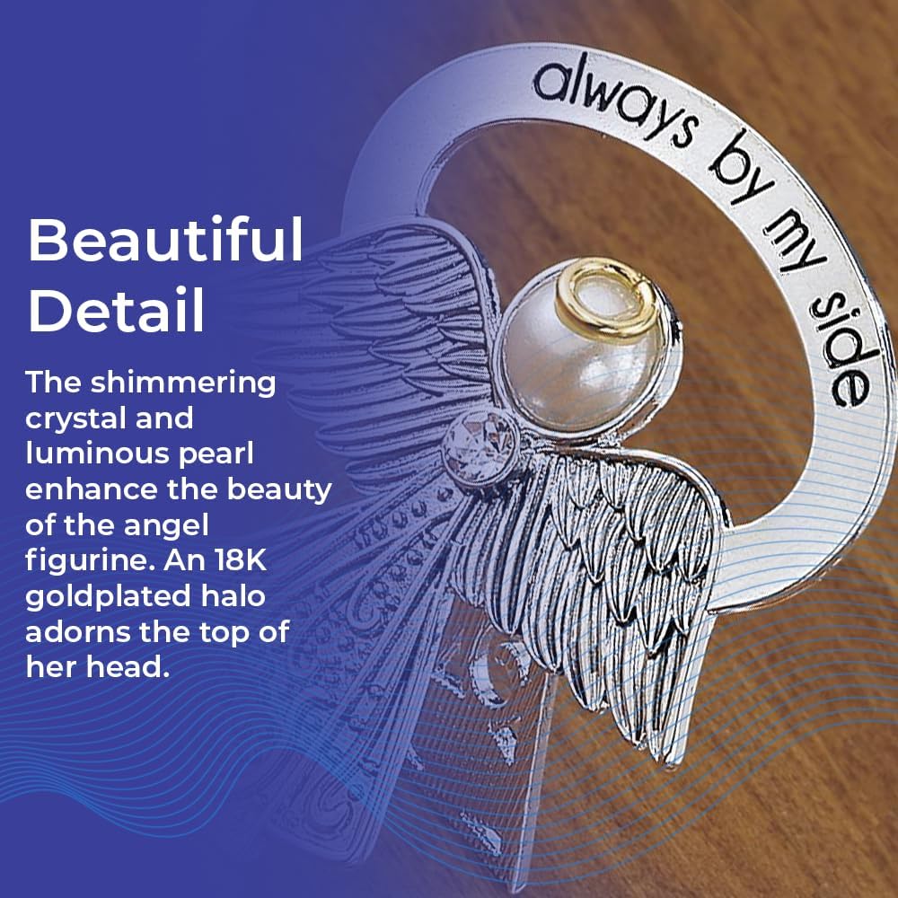 Bedside Angel Collectible Figurine with Crystal and Pearl