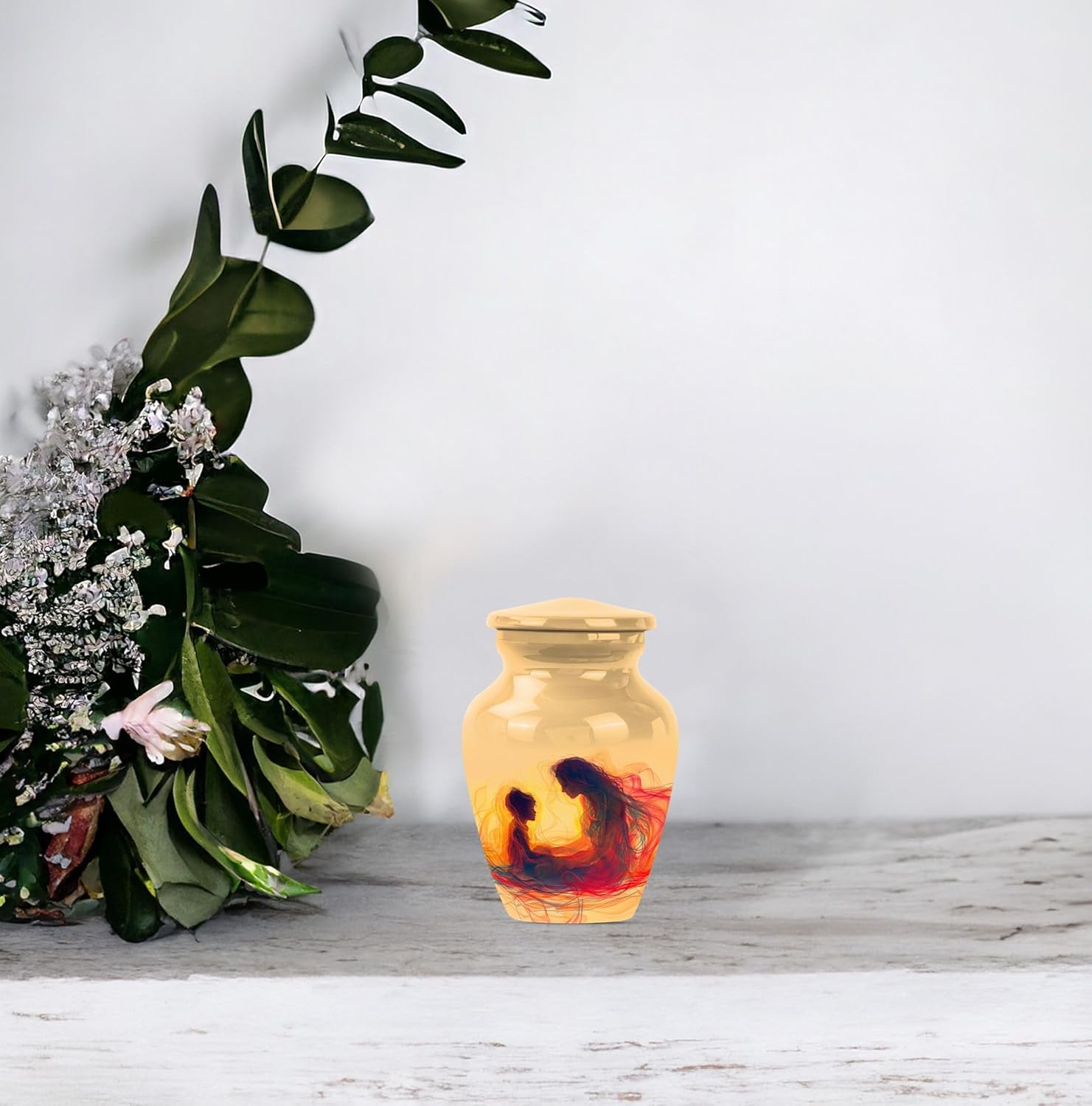 Elegant Cremation Urns Set - Decorative Ash Urns for Adults