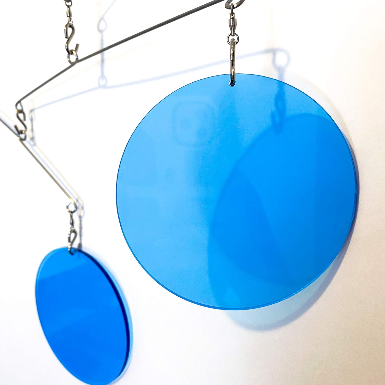 Atomic Mobiles The Magnificent Clear Blue Modern Hanging Kinetic Art
