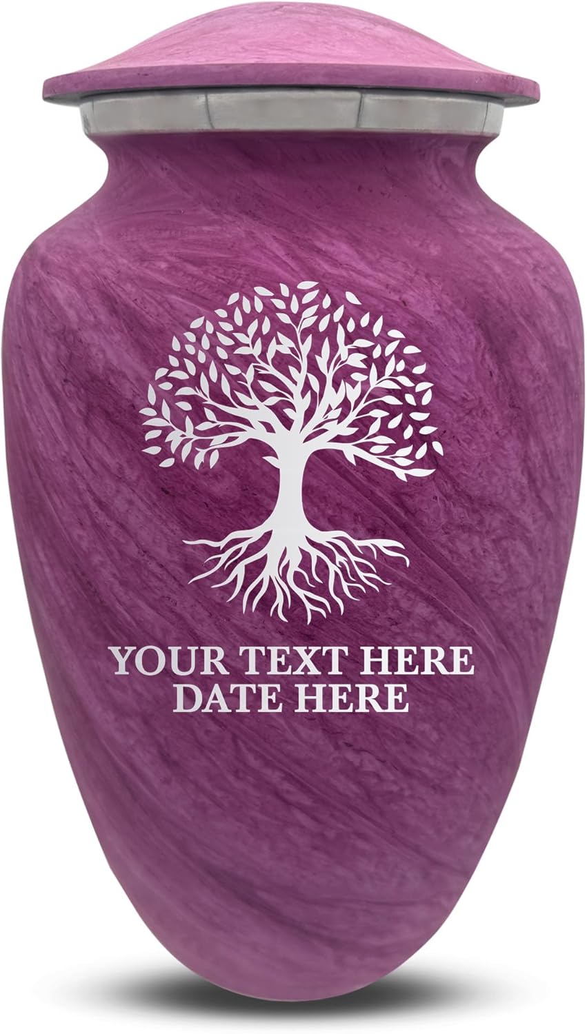 Custom Large Cremation Urn for Ashes - Personalized Tree of Life Design