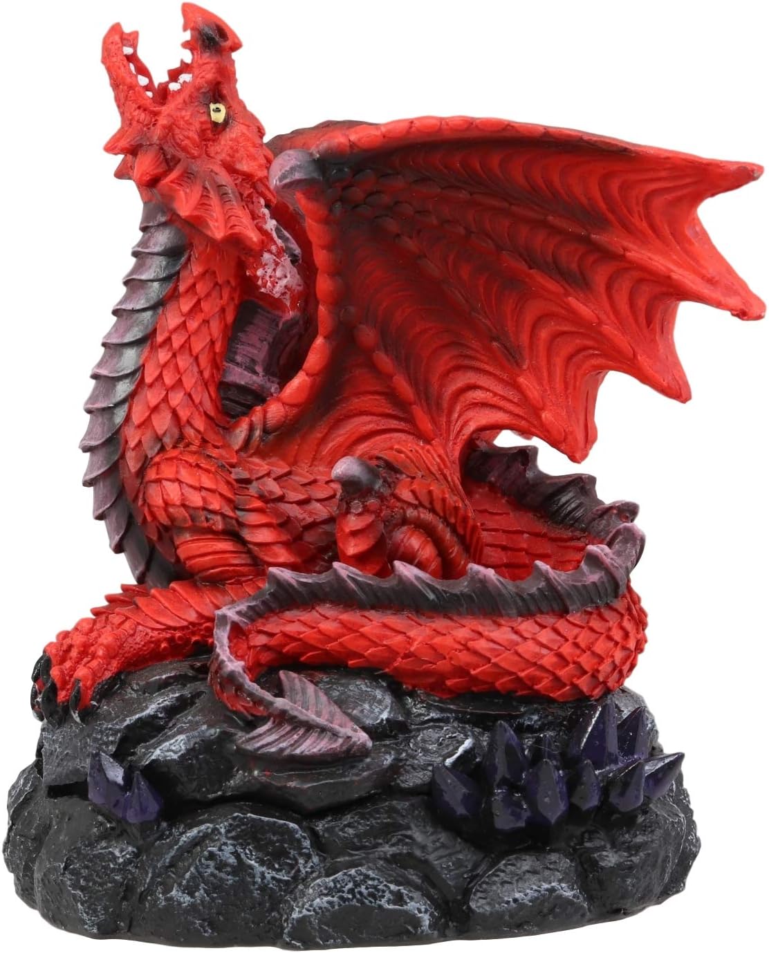 Ebros Gift Stryker Red Dragon Incense Burner Figurine 625 Inch
