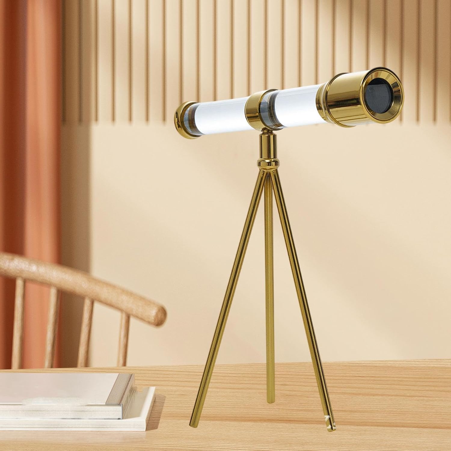 Fenteer Glass Telescope Statue with Tripod