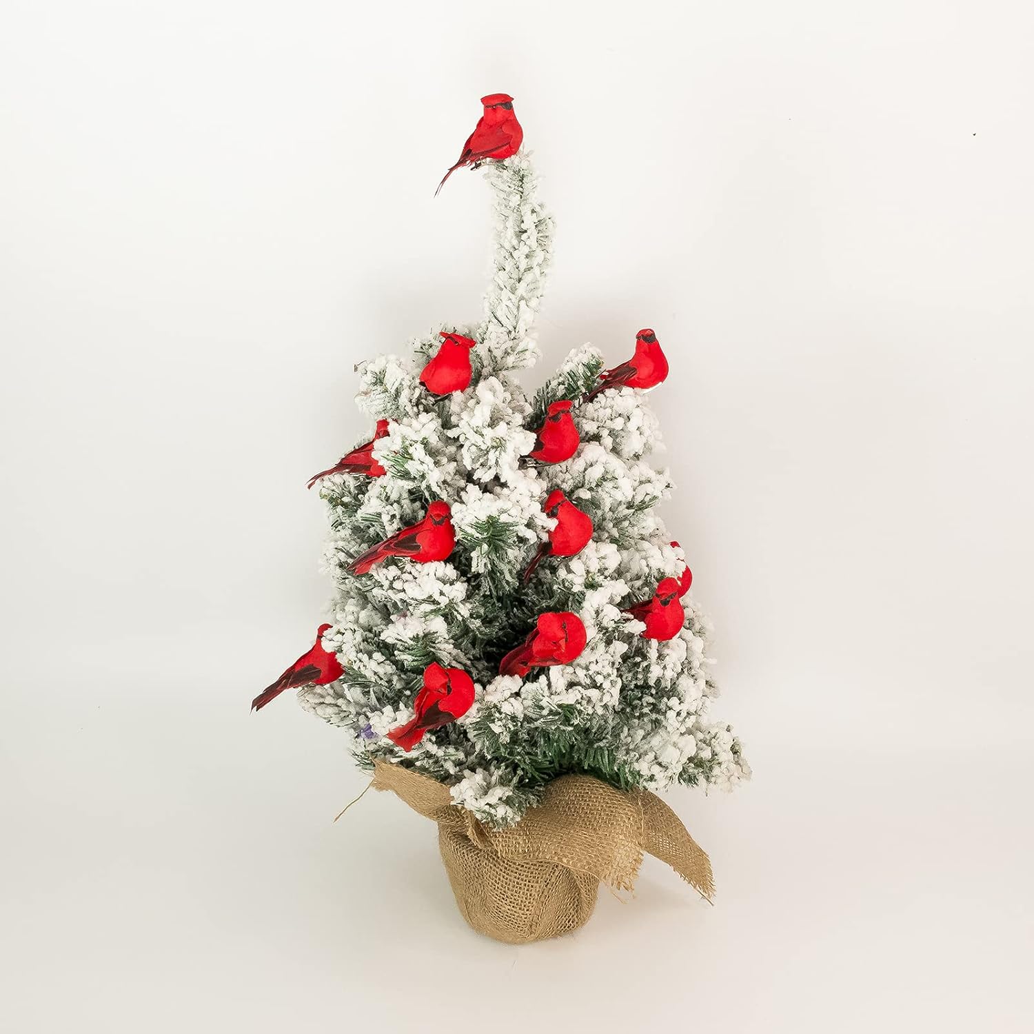 Berfutall Red Cardinal Clip On Christmas Ornament - Set of 12