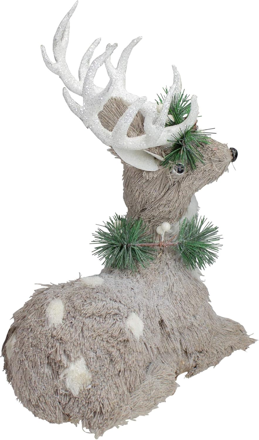 Northlight Gray Sisal Reindeer Christmas Figurine 1275 Inch