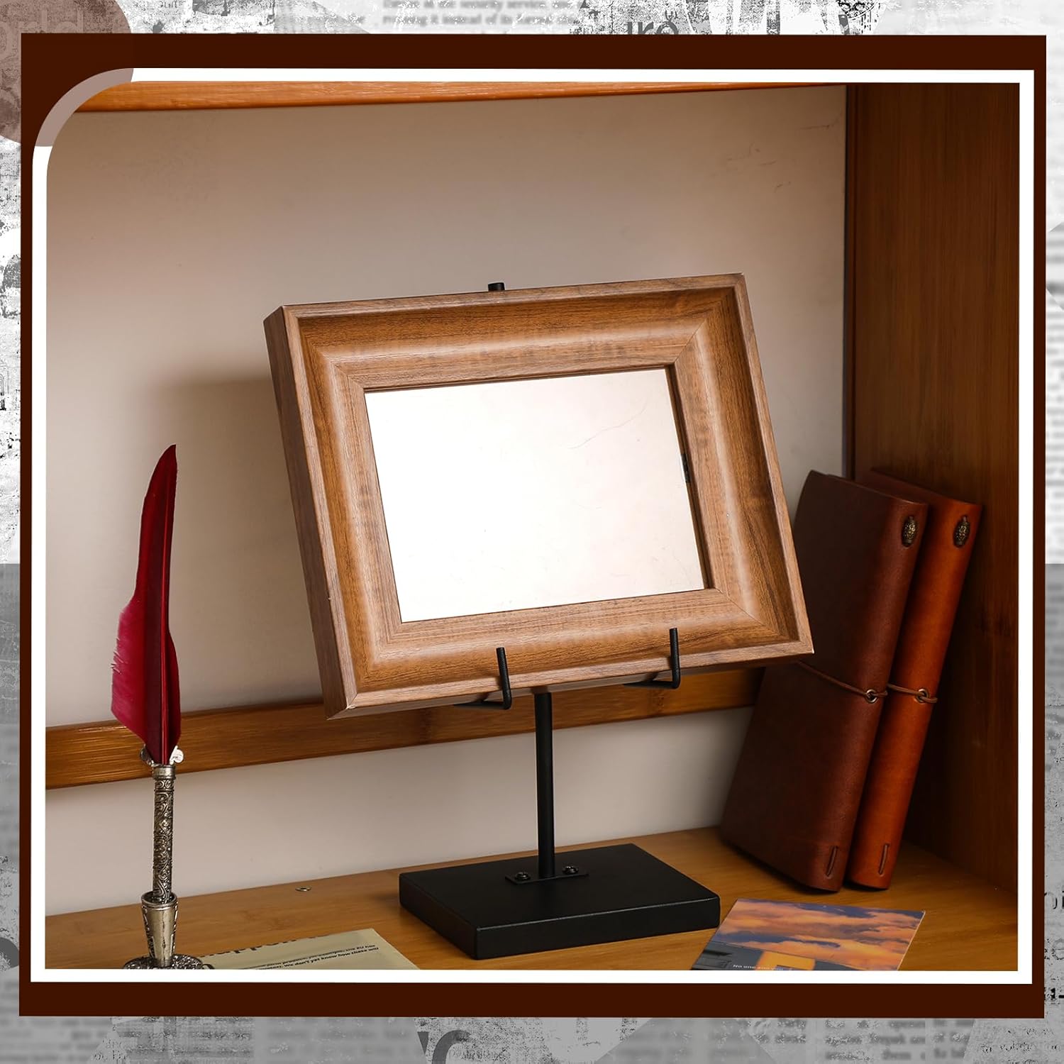 Black Metal Frame Holder for Art and Sign Display