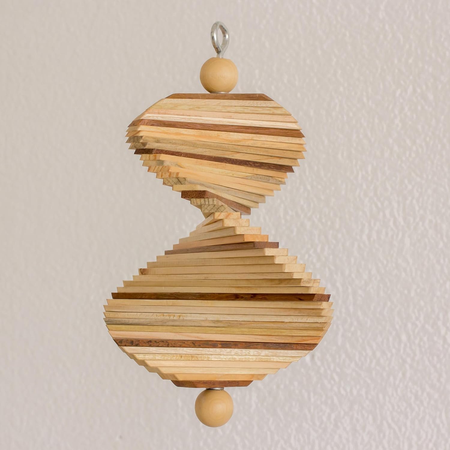 Novica Artisan Handcrafted Wood Mobile Brown
